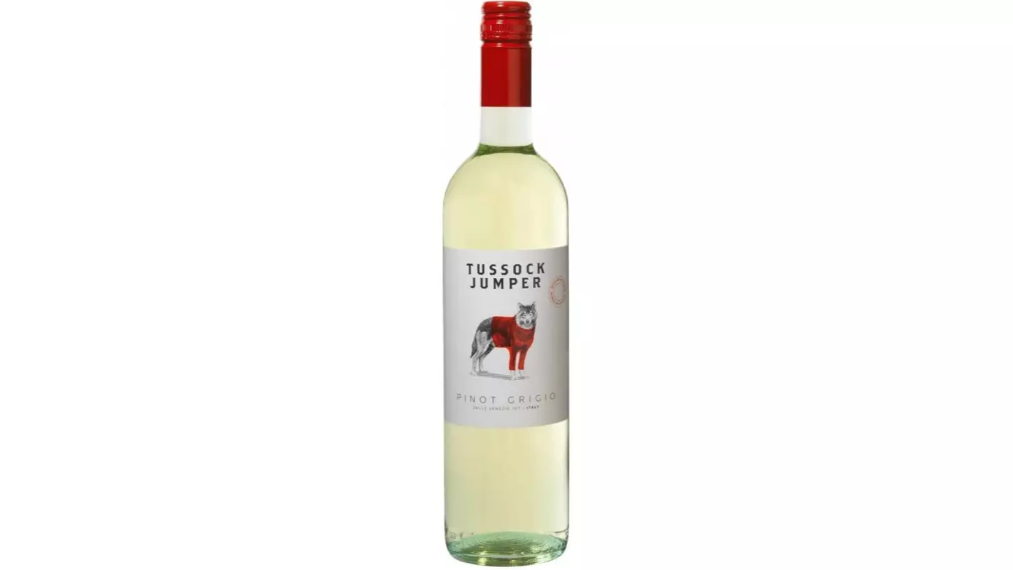 Вино Tussock Jumper Pinot Grigio (Волк/Италия) Белое сухое 0.75л.