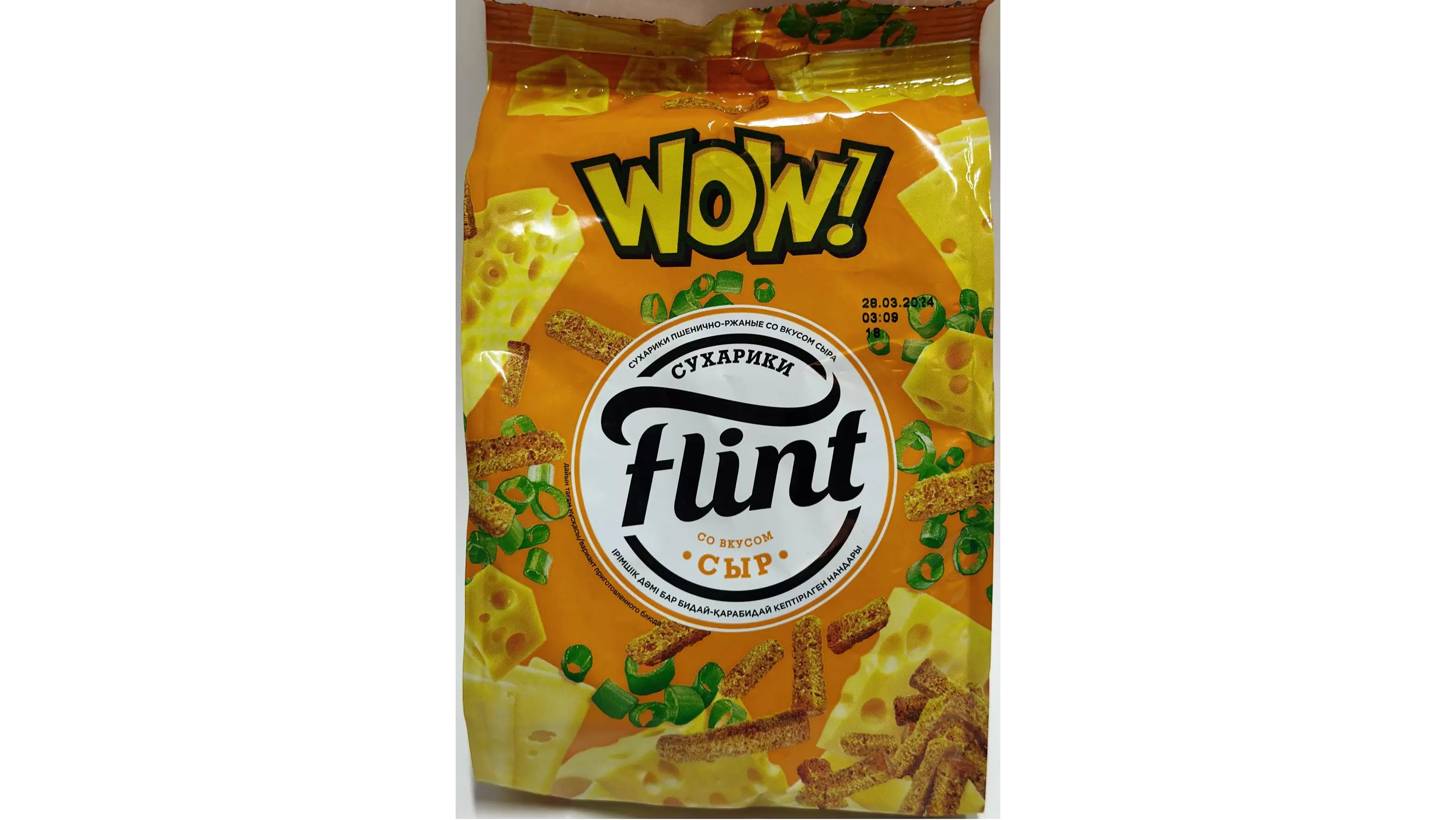Сухарики Flint Wow Со вкусом сыра 190 гр