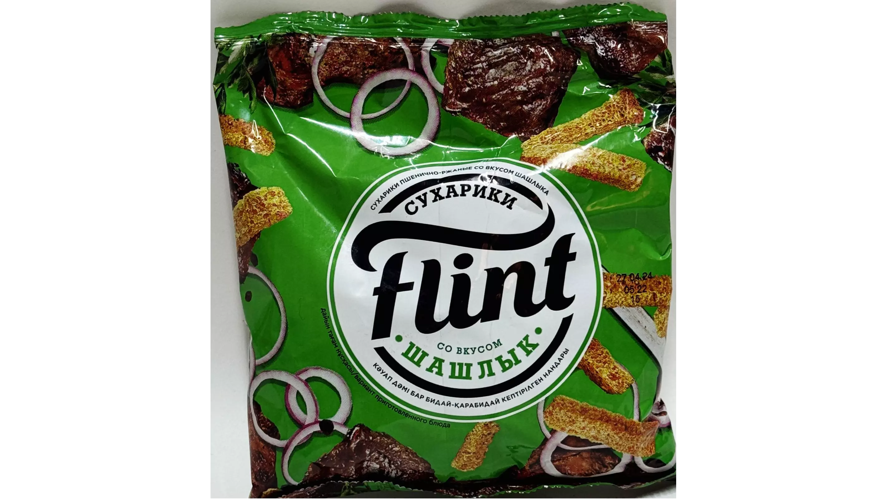 Сухарики Flint пшеничные шашлык 60 г