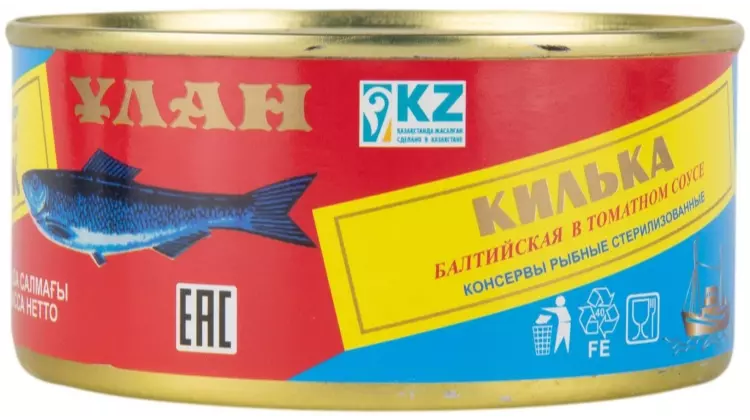 Улан килька балтийская в томатном соусе 325 г