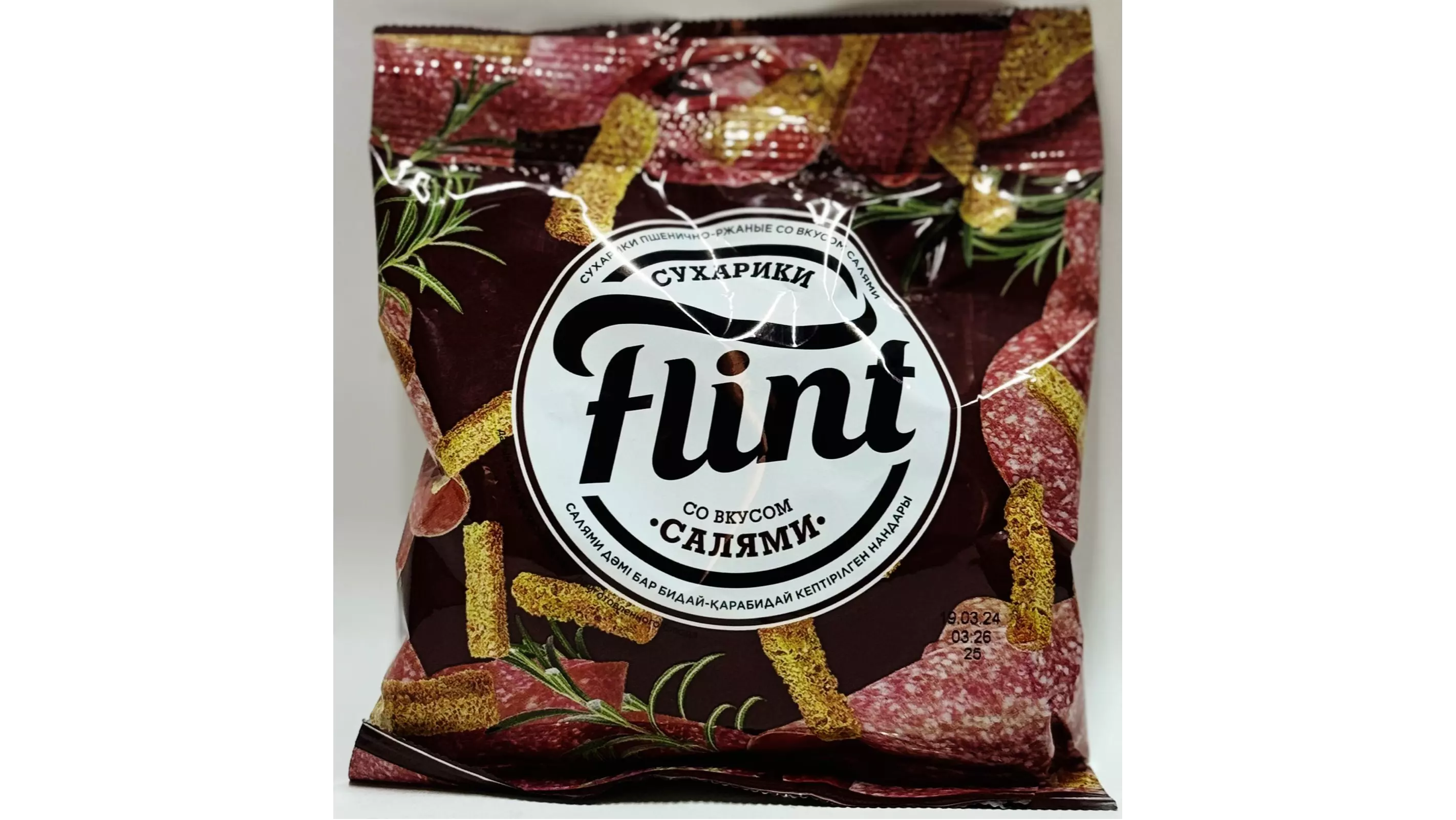 Сухарики Flint ржано-пшеничные салями 60 г