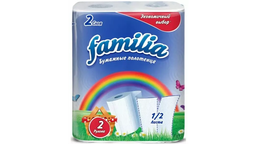 Бумажные полотенца Familia Белые 2 шт