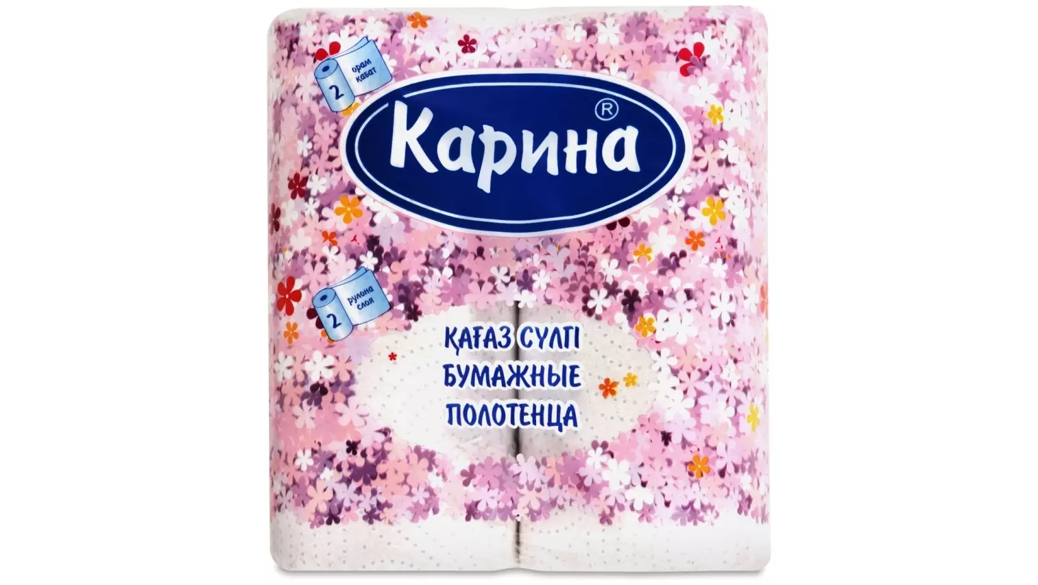 Бумажные полотенца Карина Люкс 2 шт